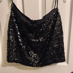 Sequin mini skirt